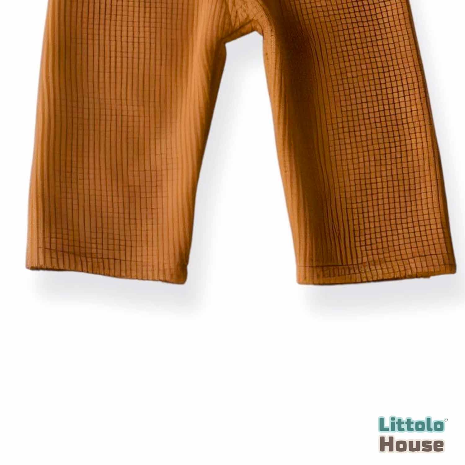 Baby Boy Straps Pant with Cap O124 | 2M | Tawny