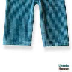 Baby Boy Straps Pant with Cap O124 | 2M | Teal