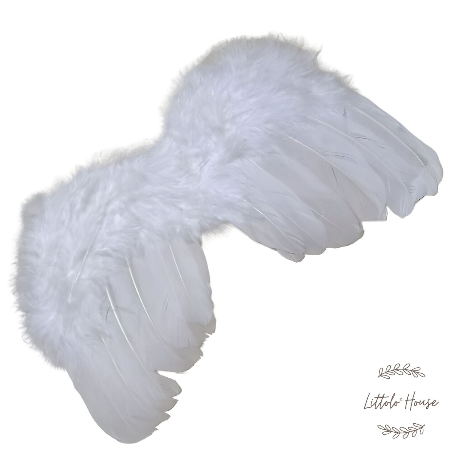 Baby Angel Feather Wings | NB | White-31773