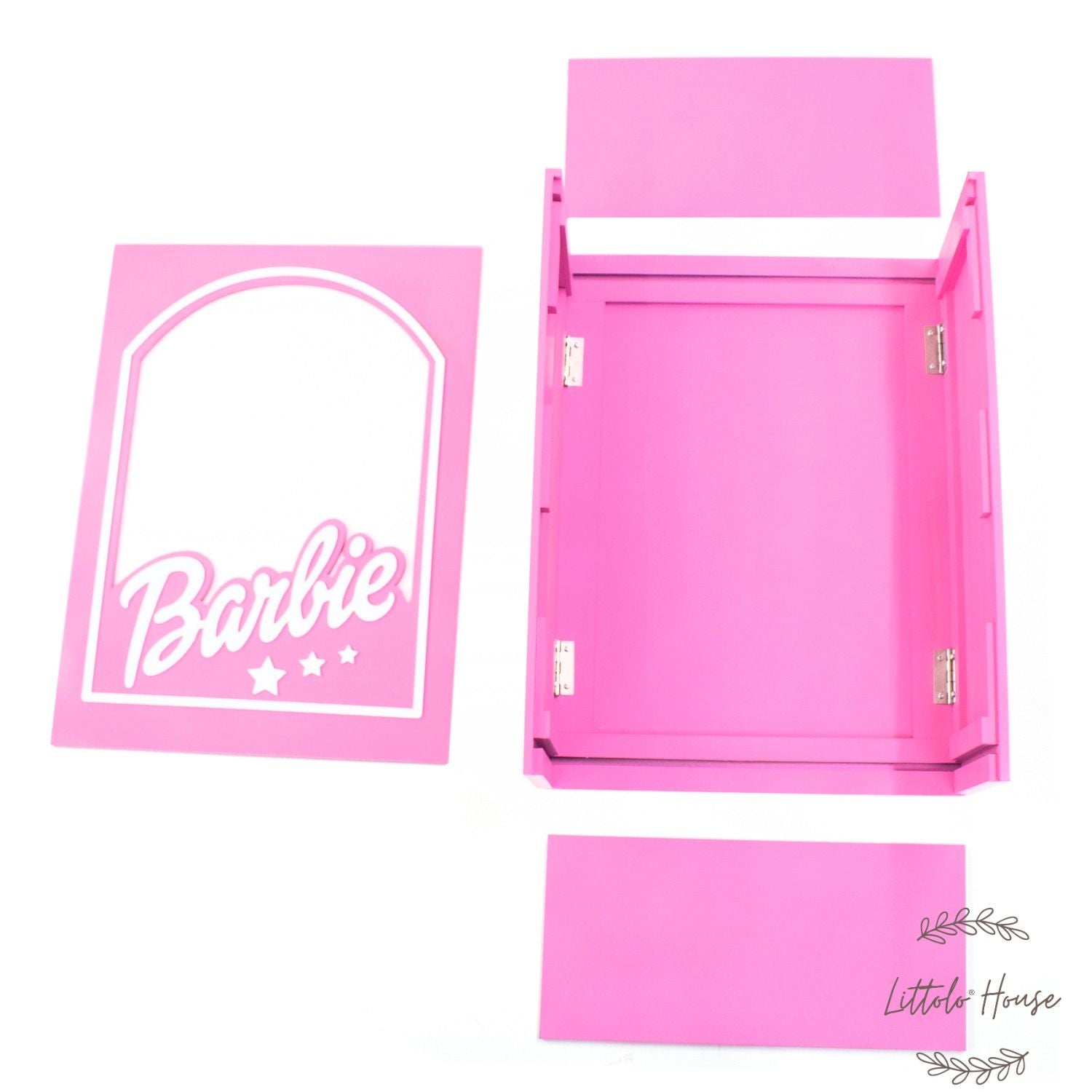 Baby Girl Doll Box | Wooden Decorative | Pink
