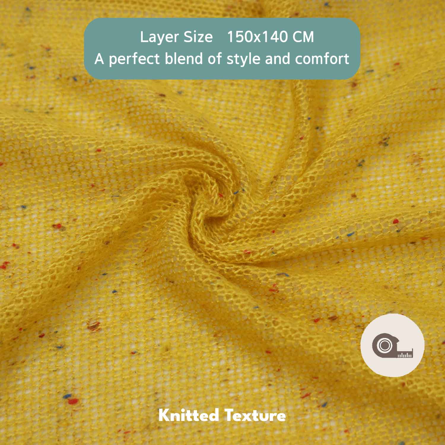 Baby Beanbag Knitted Dotted Layer L023 | Yellow