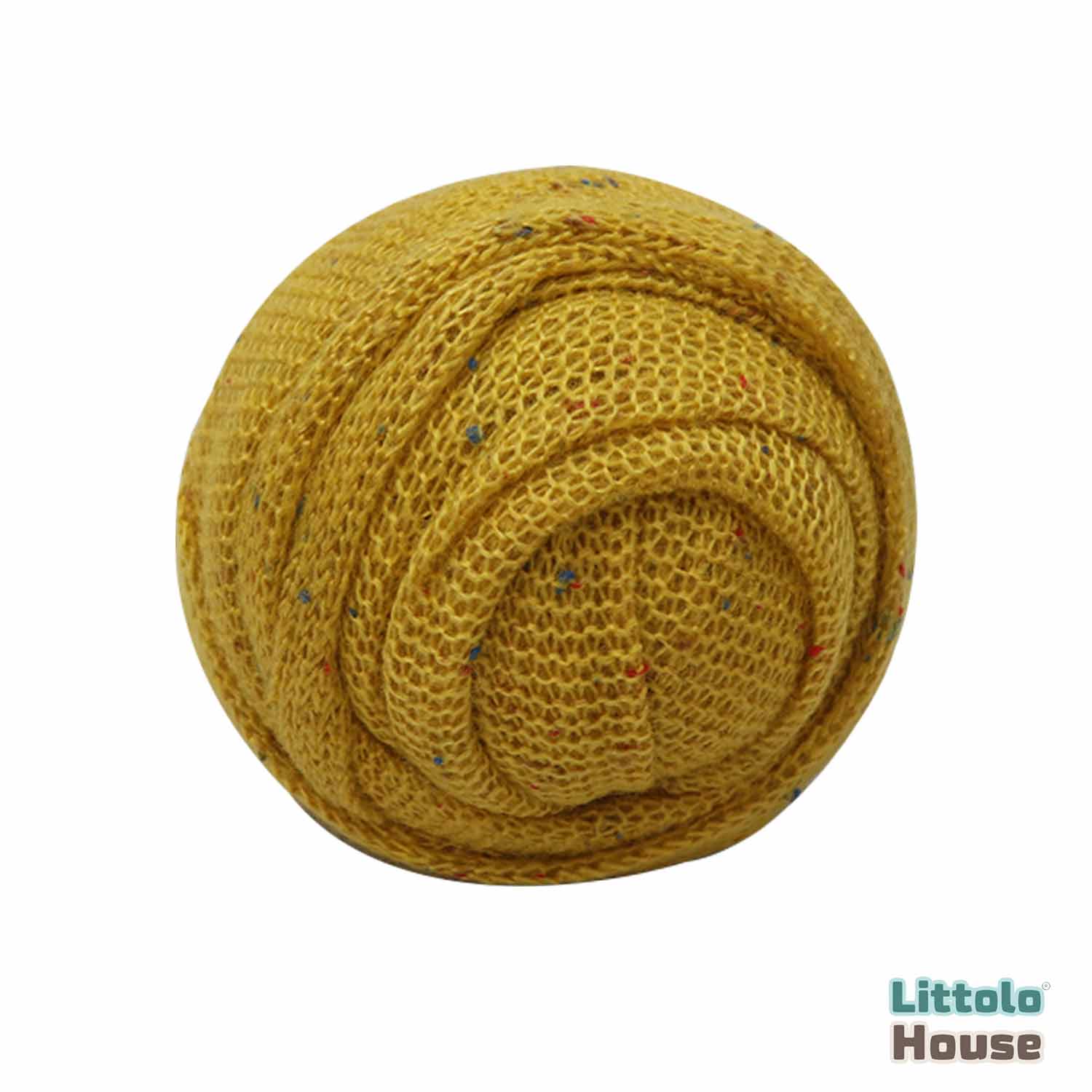 Baby Knitted Dotted Wrap W035 | Yellow
