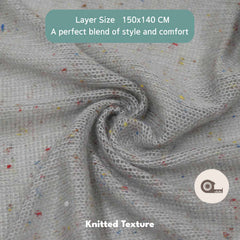 Baby Beanbag Knitted Dotted Layer L023 | Grey