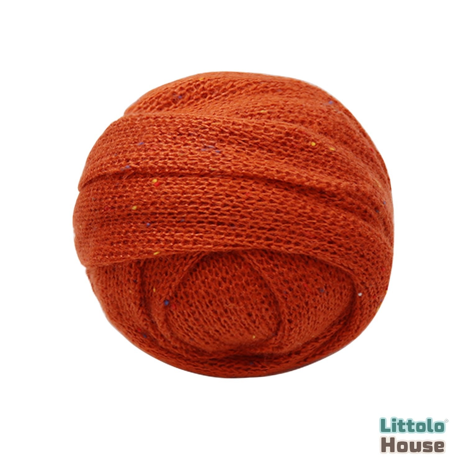 Baby Knitted Dotted Wrap W035 | Burnt Orange