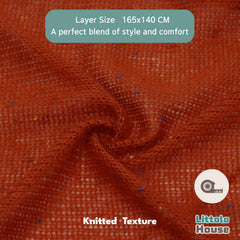 Baby Beanbag Knitted Dotted Layer L023 | Burnt Orange