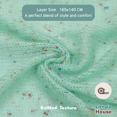 Baby Beanbag Knitted Dotted Layer L023 | Mint