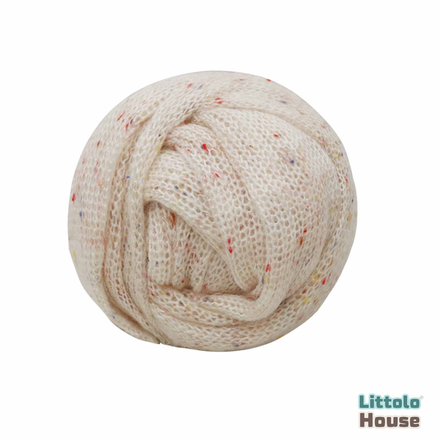 Baby Knitted Dotted Wrap W035 | Off White