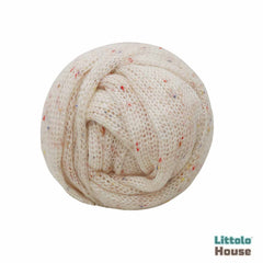 Baby Knitted Dotted Wrap W035 | Off White