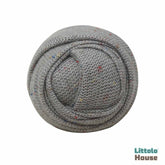 Baby Knitted Dotted Wrap W035 | Grey