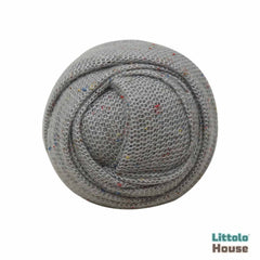 Baby Knitted Dotted Wrap W035 | Grey