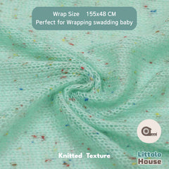 Baby Knitted Dotted Wrap W035 | Mint