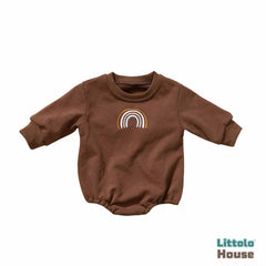 Baby Rainbow Romper O095 | 3M | Brown