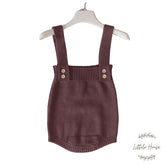 Baby Strapped Romper Outfit O042 | 1Y | Coffee