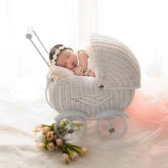 Baby Stroller | Metal | White