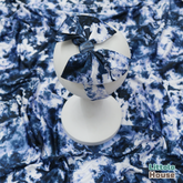 Baby Tie Dye Swaddle Wrap with Hairband SR079 | NB | Navy Blue