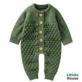 Baby Wool Knitted Romper Outfit O056 | 15M | Green