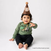 Baby 1st Birthday Teddy Bear Hat D173 | Pack of 1 | Brown