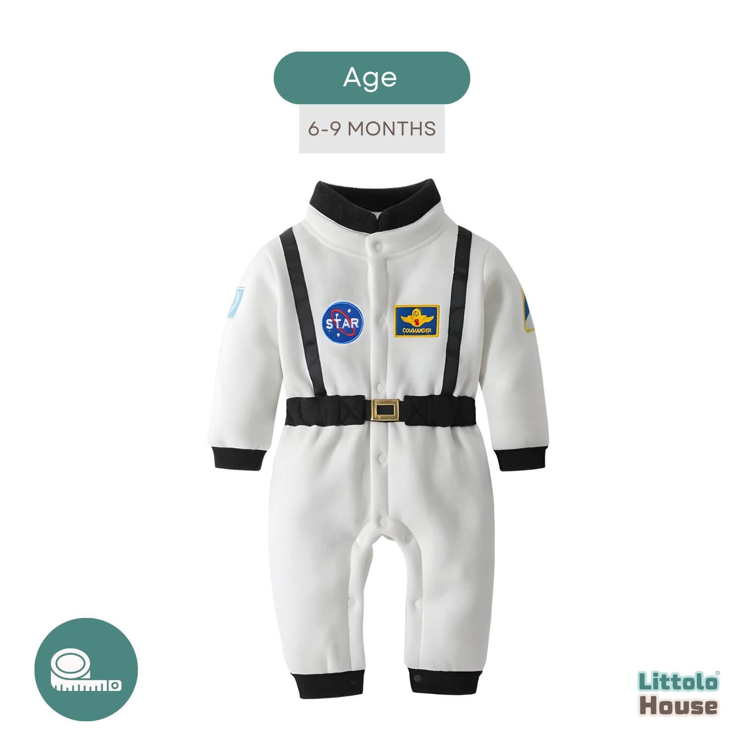 Baby Astronaut Costume O037 | 6M | White