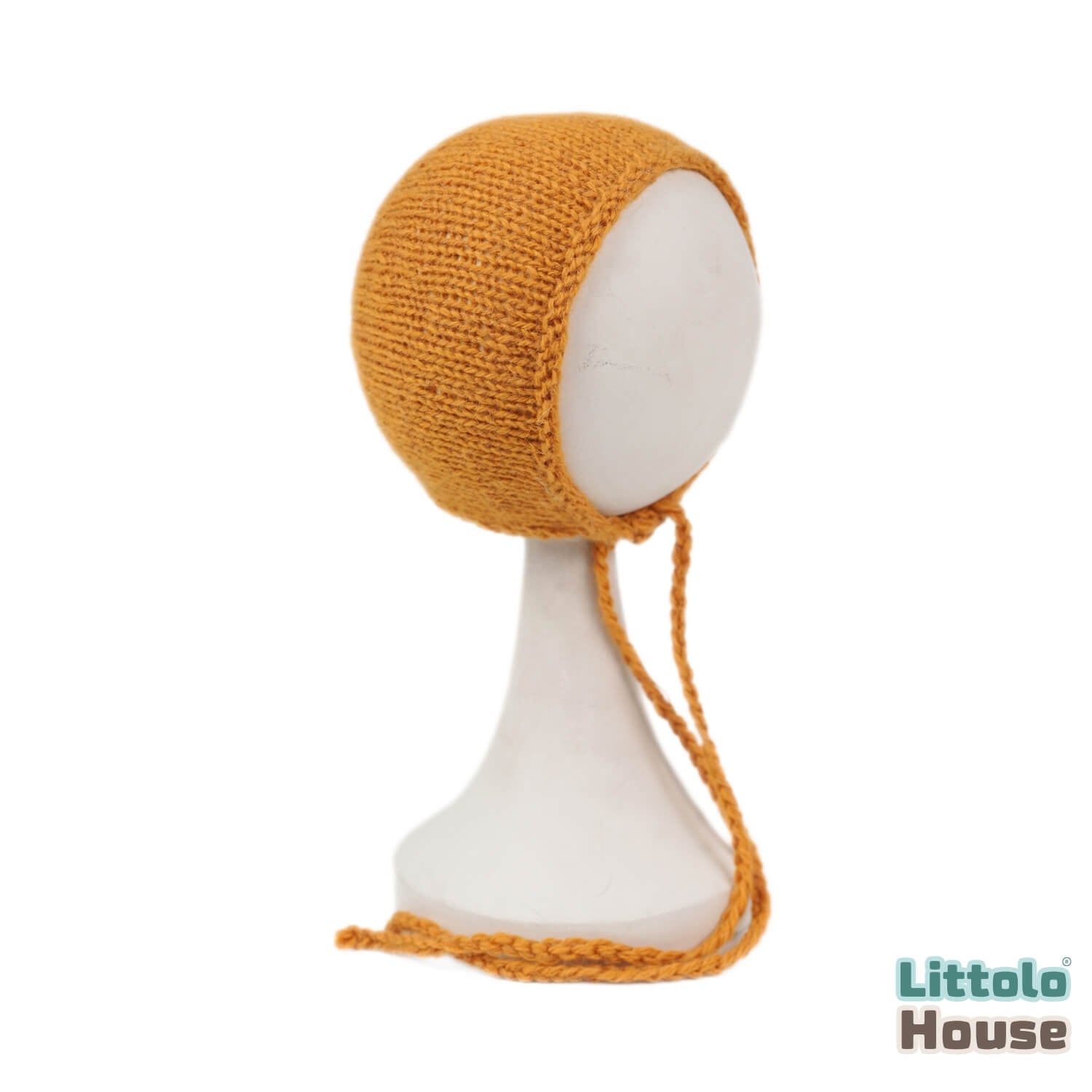 Baby Woolen Bonnet B042 | NB | Honey