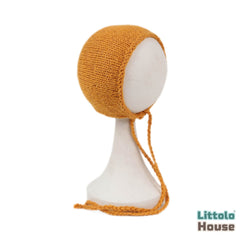 Baby Woolen Bonnet B042 | NB | Honey