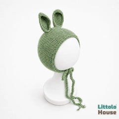 Baby Cute Bunny Bonnet B010 | NB | Bean Green