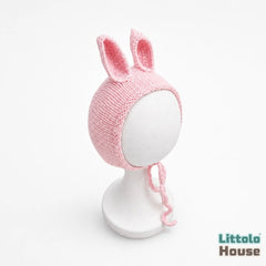 Baby Cute Bunny Bonnet B010 | NB | Light Pink