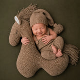 Baby Cute Horse Plush Doll | Posing Aids | Brown