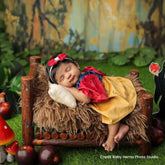 Baby Girl Snow White Princess Frock with Headband O175 | 3M | Multicolour