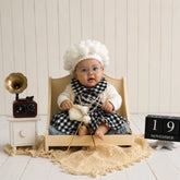Baby Girl Cosplay Grandma Outfit Set of 6 O099 | 6M | Off White Black