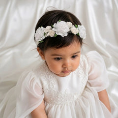 Baby Girl Flower Hairband H027 | 1Y | White