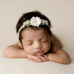 Baby Girl Flower Hairband H060 | 1Y | Pastel Olive Green