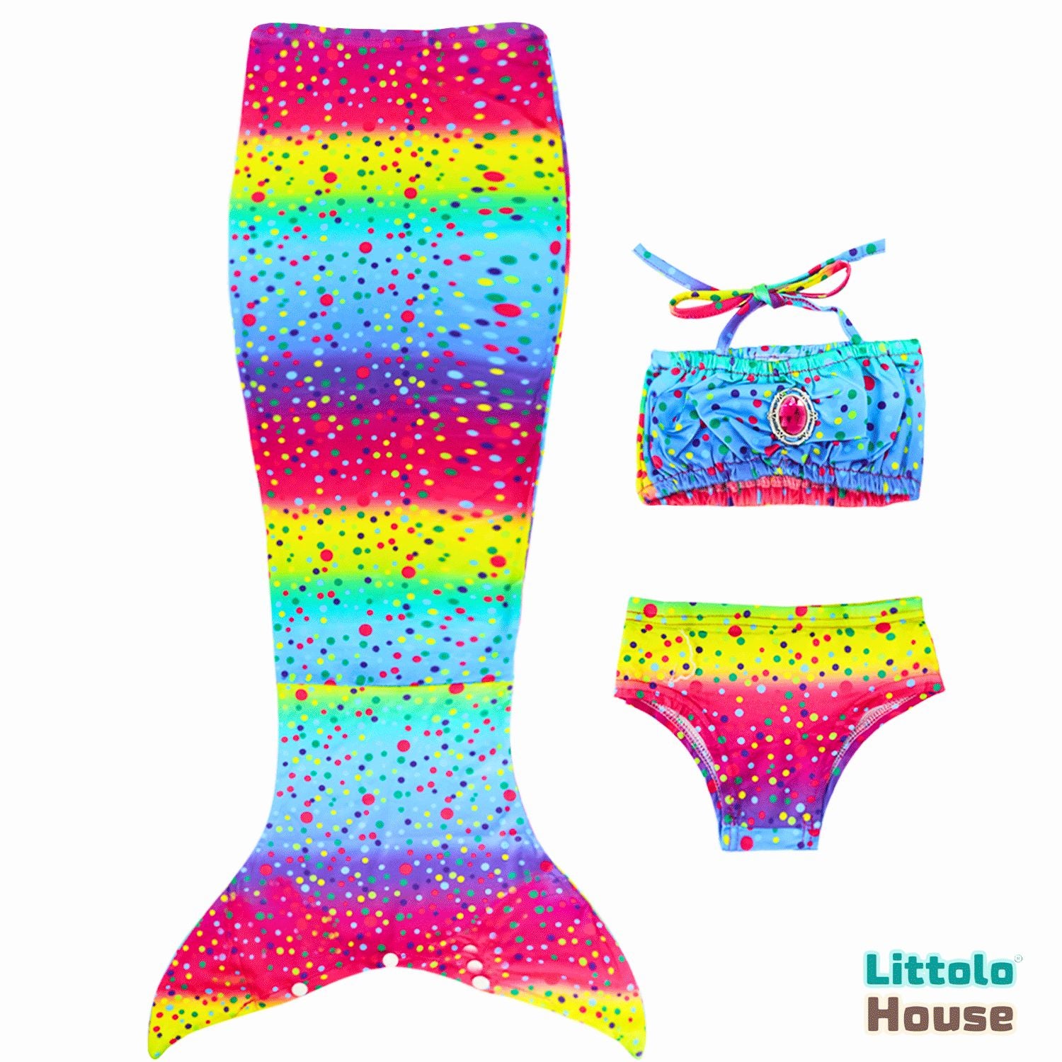 Baby Girl Mermaid Costume O204 | Multicolour