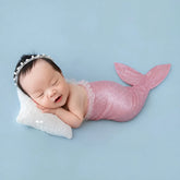 Baby Girl Mermaid Costume with Hairband Outfit O061 | 3M | Pink