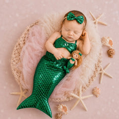 Baby Girl Mermaid Outfit O199 | Green