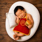 Baby Macdonalds Apron | Large A029 | 3M | Orange