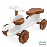 Baby Mini Scooter | Wooden Decorative | White Brown