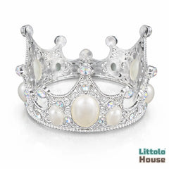 Baby Royal Pearl Crown | NB | Silver