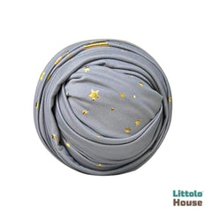 Baby Starry Jersey Velvet Wrap W034 | Grey