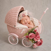 Baby Stroller | Metal | Light Pink