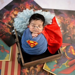 Baby Superhero Theme Costume O200 | NB | Blue Red