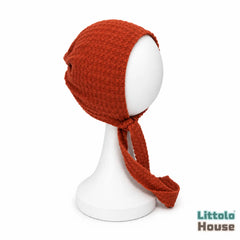 Baby Waffle Beanie Cap B016 | NB | Burnt Orange