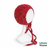 Baby Wool Knit Mohair Bonnet | NB | Watermelon Red