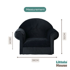 Stylish Arm Chair Sofa | Wooden Decorative | Black