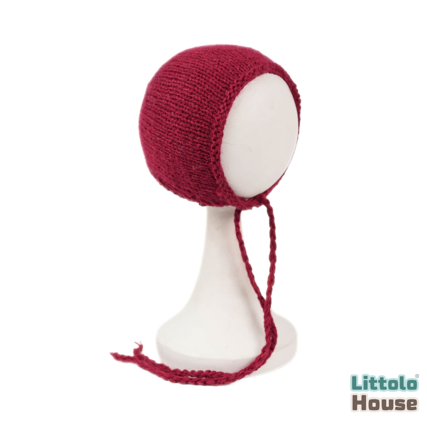 Baby Woolen Bonnet B042 | NB | Maroon