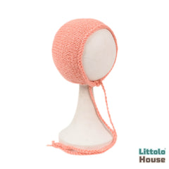 Baby Woolen Bonnet B042 | NB | Peach