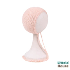Baby Woolen Bonnet B042 | NB | Light Pink