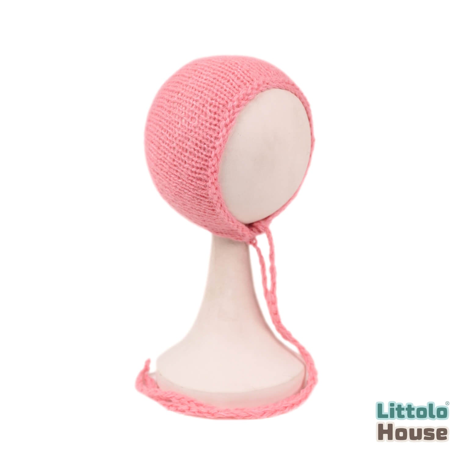 Baby Woolen Bonnet B042 | NB | Pink