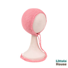 Baby Woolen Bonnet B042 | NB | Pink