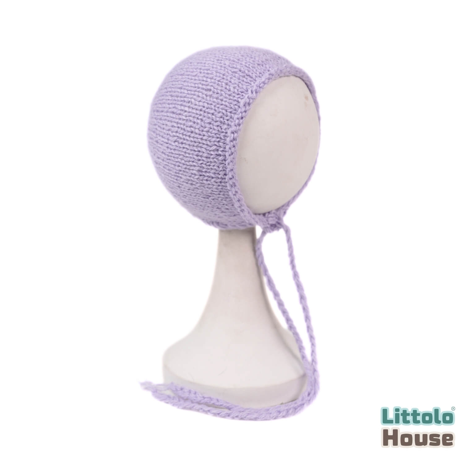 Baby Woolen Bonnet B042 | NB | Lavender