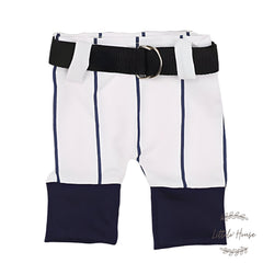 Baby Boy Baseball Outfit with Cap & Ball O117 | NB | White Blue